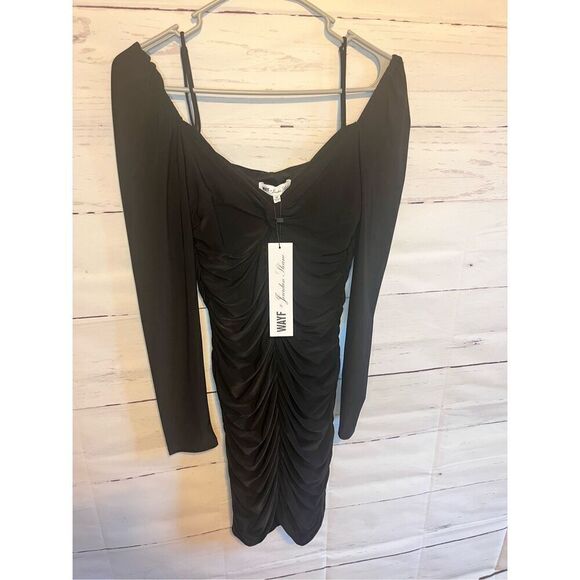 WAYF Bodycon Ruched Long Sleeve Size Medium - Picture 3 of 5